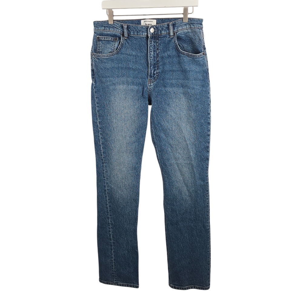 Reformation Liza  High Rise Straight Long Jean Palermo Size 31